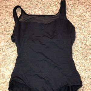 Natalie Couture Adult Microfiber Tank Mesh Leotard